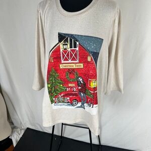 Christmas themed pullover sz 3X